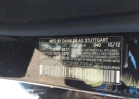 2013 Mercedes-Benz C 300 Sport 4Matic from USA, damaged, VIN WDDGF8AB8DR267356